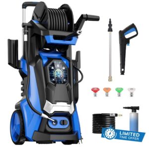 Electric Pressure Washer 4500 PSI 3.2 GPM Touch Screen Adjustable Pressure