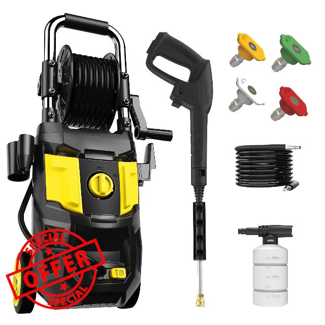 DECOKTOOL Electric Pressure Washer- 4200 PSI 2.8 GPM Electric Power Washer with Winding 35FT Power Cord