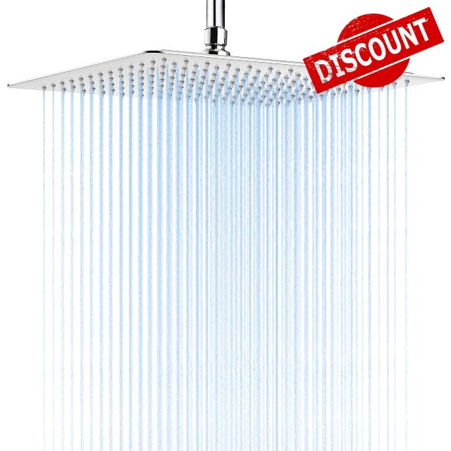High-Pressure Square Shower Head Rainfall