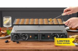 Moongiantgo 220V Commercial Mini Dutch Pancake Maker