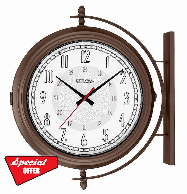 Bulova Town Crier Double Sided Outdoor Clock