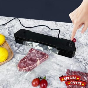 Vacuum Sealing Machine for Food Preservation - Food Vacuum Sealer Machine with Build-in Cutter Automatic   Sealing System LED Indicator for All Saving needs Sealing Packaging