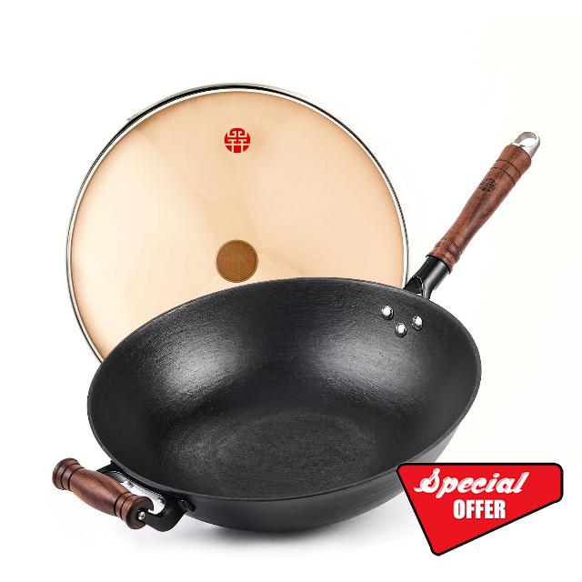 WANGYUANJI Cast Iron Wok