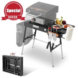 AOKEMAi Outdoor Grill Table Blackstone Griddle Stand 17" & 22"