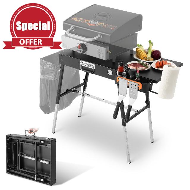 AOKEMAi Outdoor Grill Table Blackstone Griddle Stand 17" & 22"