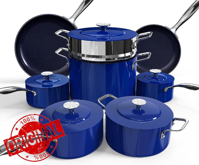 Nuwave Lux 13pc Forged Lightweight Cookware Set PFAS Free