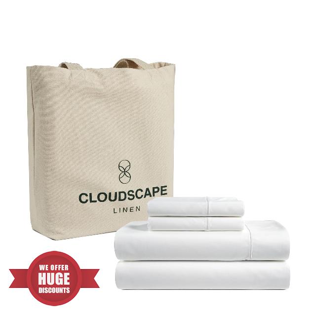 White 100% Egyptian Cotton Sheets Queen Size - 4 Pieces Queen Size Sheets Set 1000 Thread Count | Hotel Luxury Sheets Queen Size Sheet Fits Up to 17" Deep Pocket Sateen Weave Queen Bed Fitted Sheet