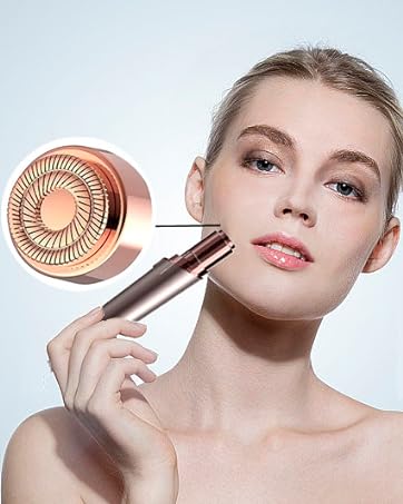 Eyebrow Hair Remover, Rechargeable Electric Eyebrow Trimmer Epilator for Women, Painless Eyebrow ...