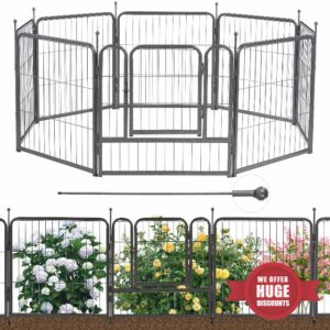 MESTYL Decorative Garden Fence 8 Panels 40in(H) x18ft(L)
