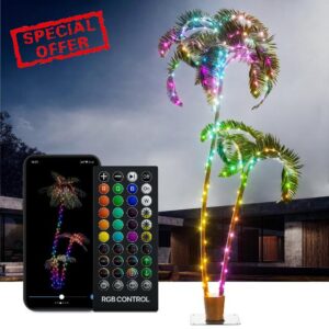 7Ft Smart Lighted Palm Tree