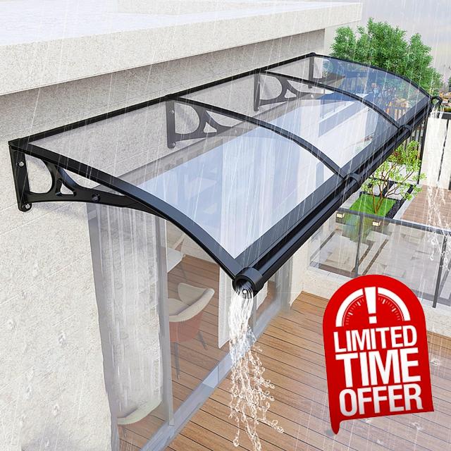 Exterior front door awnings with Aluminum Bracket