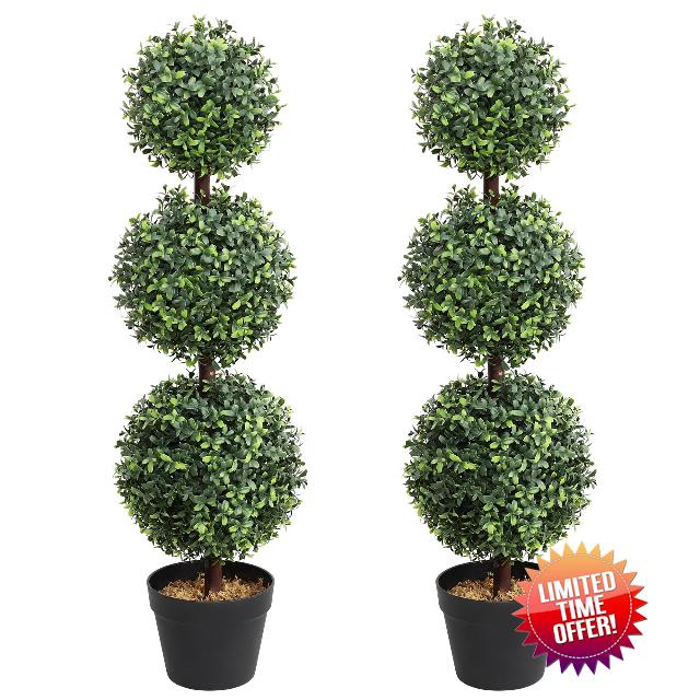 Topiary Balls Artificial Outdoor Set of 2