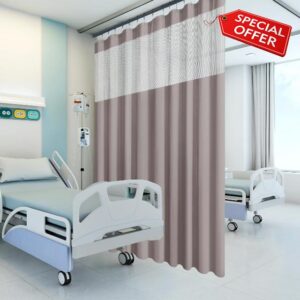 Flame Retardant Hospital Curtain Room Divider Grommet Cubicle Curtain Divider Privacy Medical Curtain for Hospital