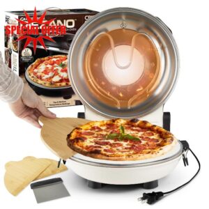 PIEZANO Crispy Crust Pizza Oven by Granitestone – Electric Pizza Oven Indoor Portable