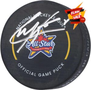 Cale Makar Colorado Avalanche Autographed 2024 NHL All-Star Game Official Game Puck - Autographed NHL Pucks