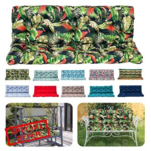 JKCJM Swing Replacement Cushions 5" Thick Waterproof Porch Swing Cushions 2-3 Seater Outdoor Swing Cushions for Outdoor Furniture