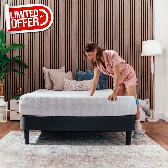 Nestl Green Tea Queen Mattress 12 Inch - Cooling Graphite Memory Foam Mattress Queen Size