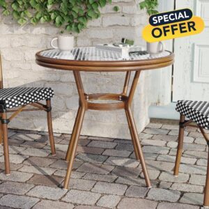 Flash Furniture Lourdes Indoor/Outdoor Commercial French Bistro Table