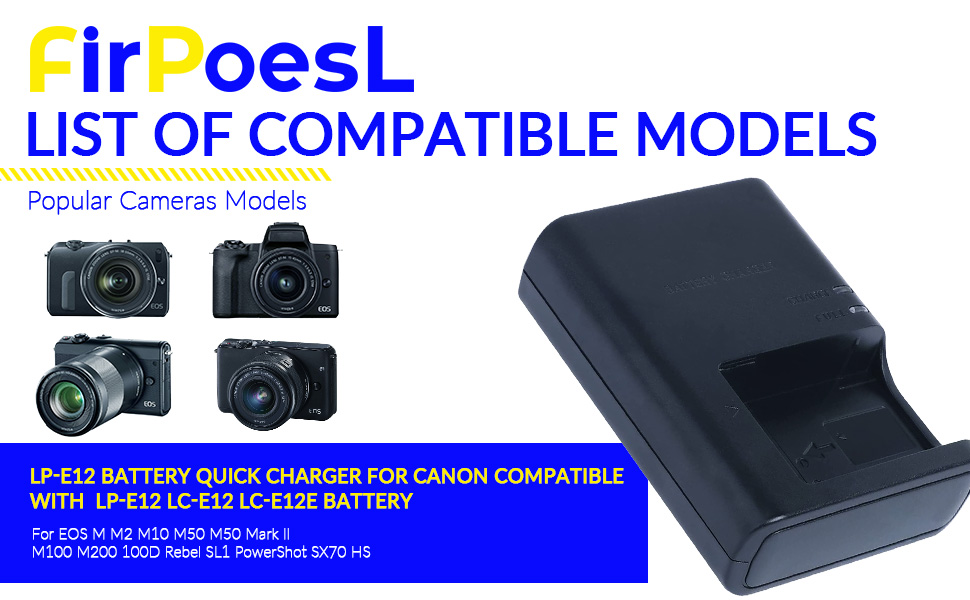 LC-E12 Battery Quick Charger for Canon