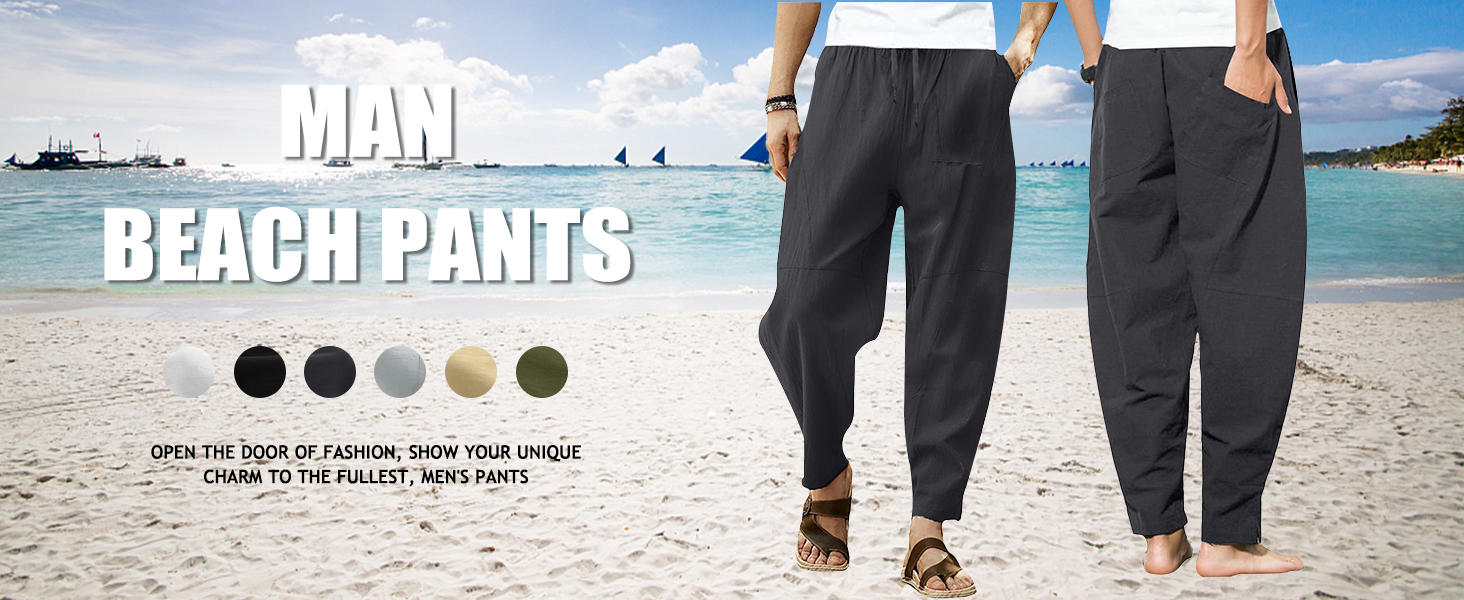 men beach trousers