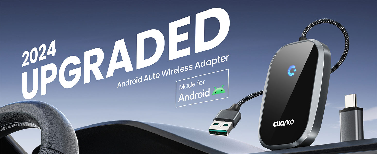 Android Auto Wireless Adapter UK. 2024 Upgraded Chipset, made for android.