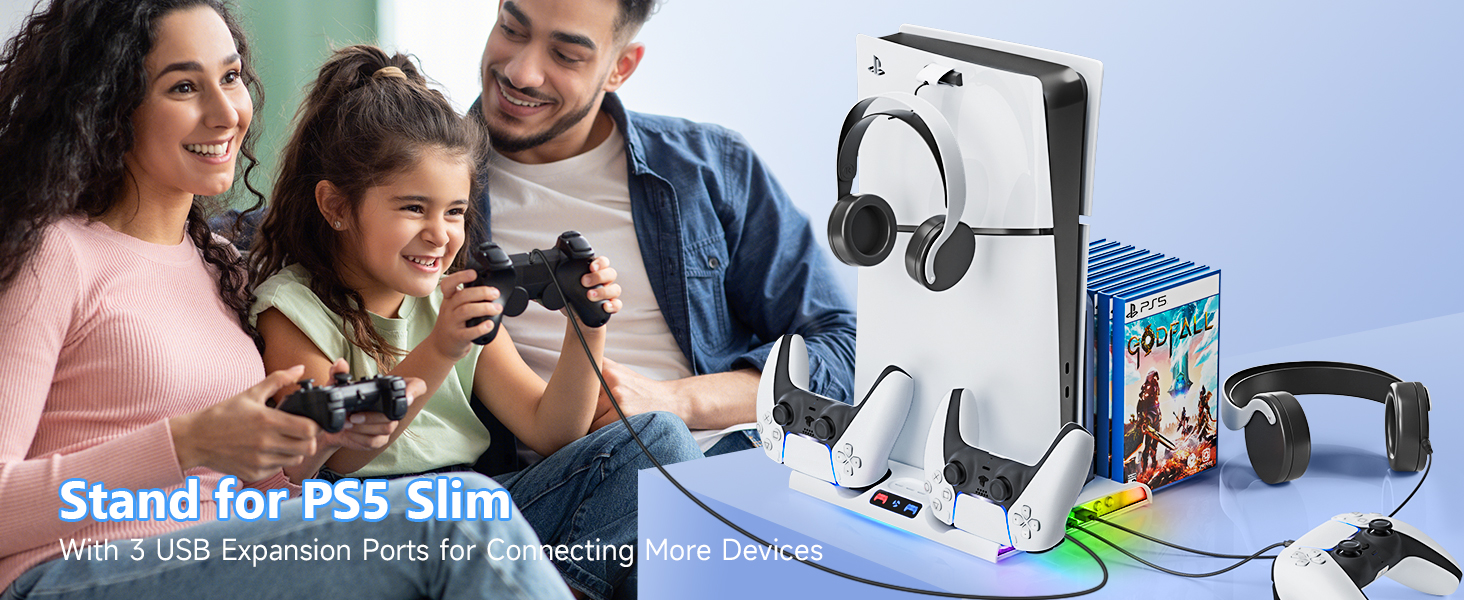 PS5 Slim Cooling and Charging Stand