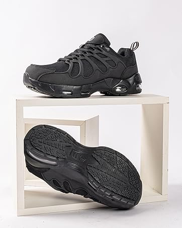 LARNMERN Safety Trainers Mens Air Cushion for Work Lightweight Breathable Steel Toe Cap Comfortab...