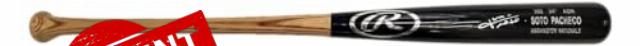 Juan Soto New York Signed Game Model Baseball Bat BAS