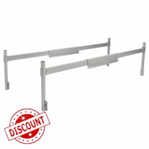 AA-Racks Model AX-TCR Universal Aluminum Extendable Truck Caps Ladder Rack Compatible with Any Truck Cap/Topper Fit for 6' Wide Trailers