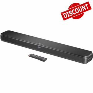 2.1ch 120W Sound Bar for TV with Dolby Audio and Dual Built-in Subwoofers