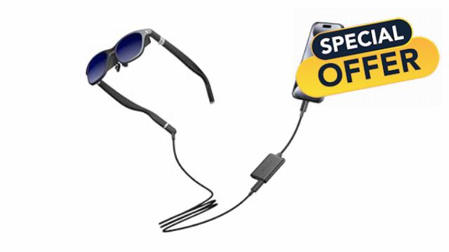 One Lite for iPhone 15 Pack: XR Glasses & USB- C XR Charging Adapter: Seamless Support on Spatial Video