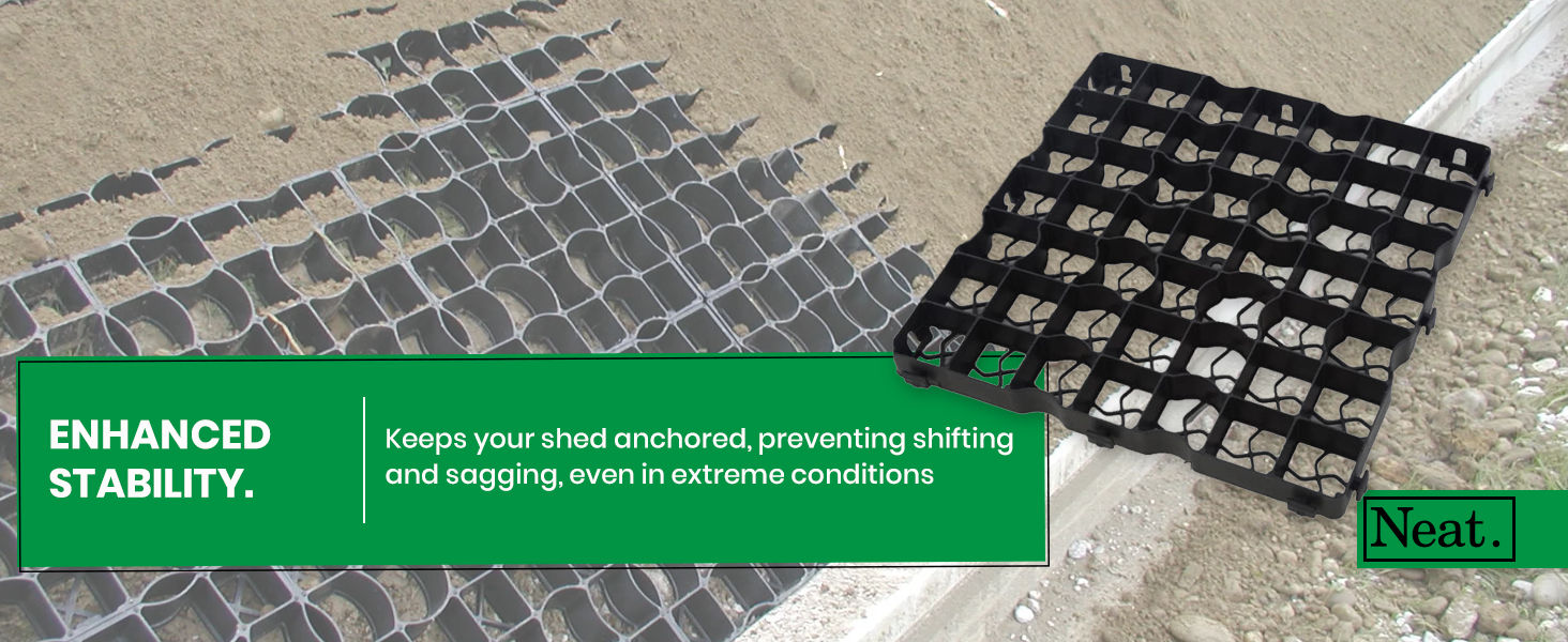 shed plastic gravel for garden grid sheds base flooring parking grass mats protection driveway grids