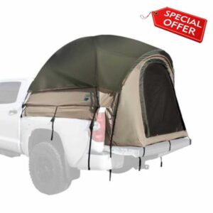 Overland Vehicle Systems LD TACT Truck Bed Tents - Tan Body & Green Rainfly