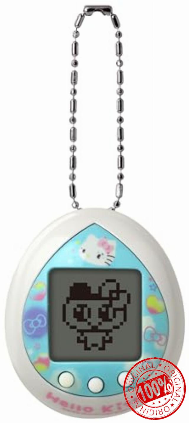 TAMAGOTCHI Nano Hello Kitty 50th Anniversary Blue Shell | 4cm Blue Hello Kitty Virtual Pet Handheld Games Machine | Raise An Electronic Cyber Pet With Hello Kitty's Help With This Sanrio Toy