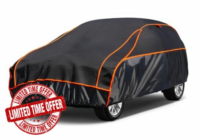 Kayme Hail Protector SUV Car Cover,Anti Hail Thickened Multi-Layered EVA Car Cover Waterproof All Weather with Wind Straps