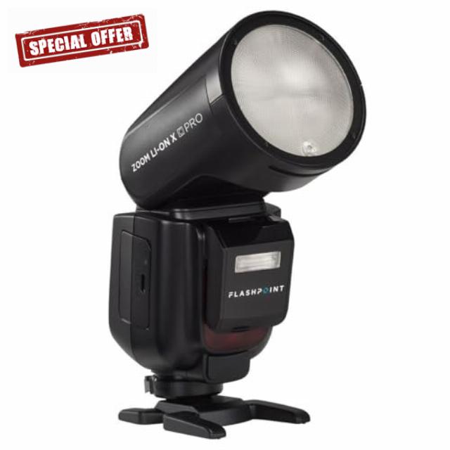 Flashpoint Zoom Li-on X PRO R2 TTL On-Camera Round Flash Speedlight for Canon (Godox V1 Pro)