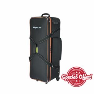 Photo Studio Trolley Case with Side Bag 39.4"x14.6"x13"/100x37x33 cm