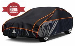 Kayme Hail Protector Car Cover，Anti Hail Thickened Multi-Layered EVA Car Cover Waterproof All Weather with Wind Straps