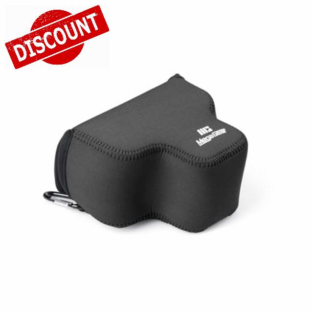 MegaGear Neoprene Camera Case for Sony Alpha a7C Mark II (28-60mm) - Stylish and Protective Digital Photography Bag (Black)