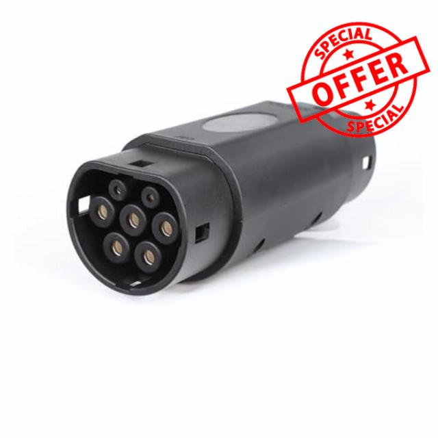 ev Adapter EVSE Accessory Adapter GBT to Type2 16A/32A 1P-3P Development is Suitable for GB/T to Type2 Car(Color:32A 1P)