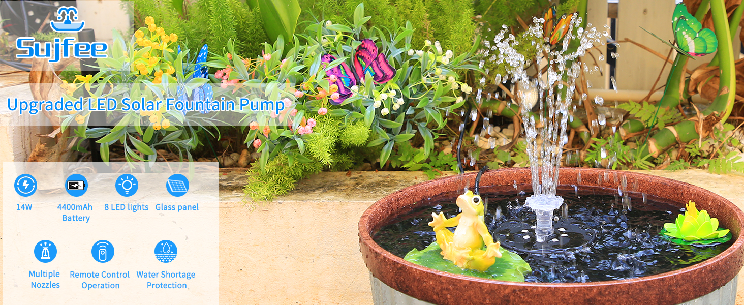 solar water fountain