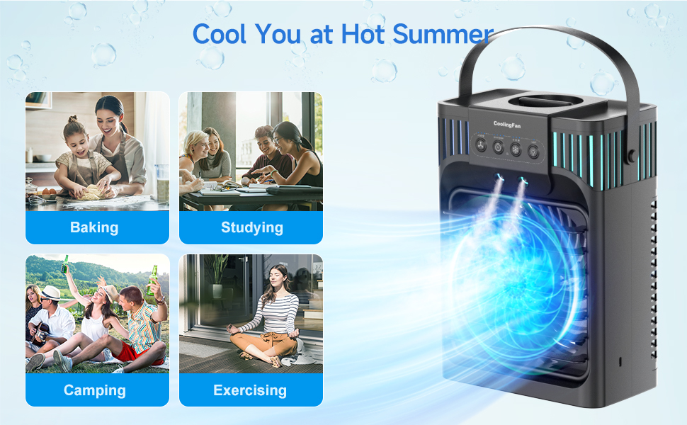 Portable Air Conditioner Cooling Fan