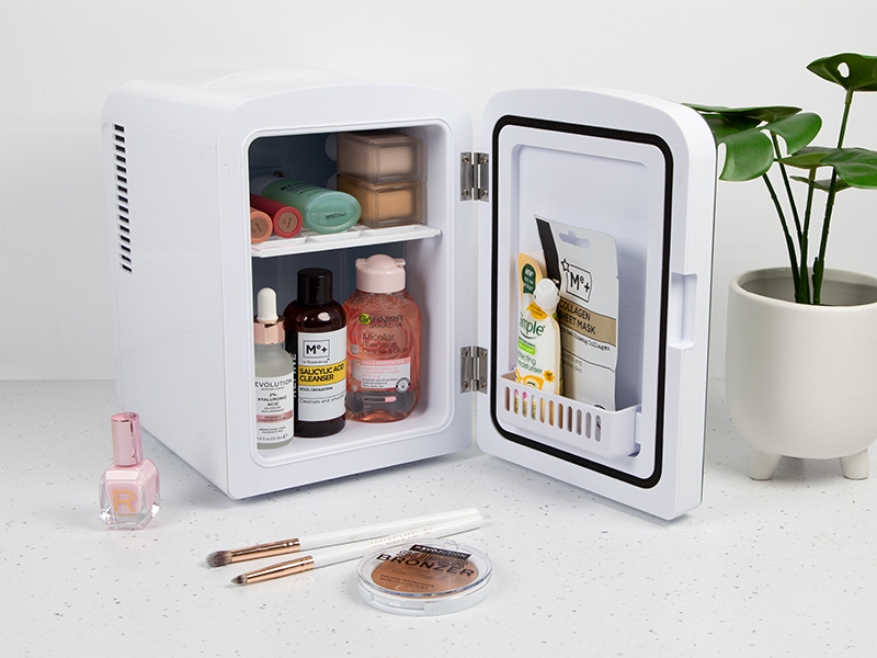 beauty fridge, mini fridge, fridge for bedrooms, small fridge, skincare fridge, portable fridge