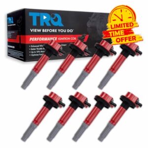 TRQ Ignition Coil Set Compatible with 16-17 Ford F-150 Mustang