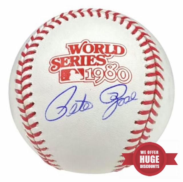 Pete Rose Signed Phildelphia Phillies Official 1980 World Series Baseball JSA - Autographed Baseballs