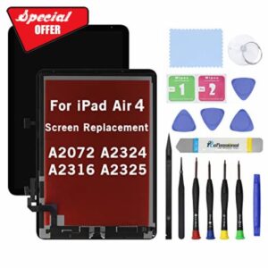 10.9" New Screen Replacement for iPad Air 4 4th Generation 2020 A2072 A2324 A2316 A2325 LCD Display Glass Touch Digitizer Premium Kit with Tools