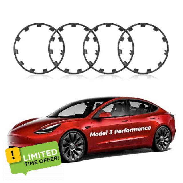 All-in-One Rim Protector for Tesla Model 3 2016-2023 Performance 20-Inch Uberturbine Wheels (4PCS)