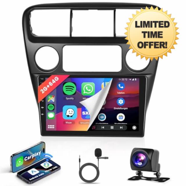 2G+64G Car radio for Honda Accord 6th 1998 1999 2000 2001 2002 2003 2004 with Apple CarPlay Andriod Auto