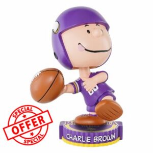 Charlie Brown Minnesota Vikings Peanuts Bighead Bobblehead NFL Football