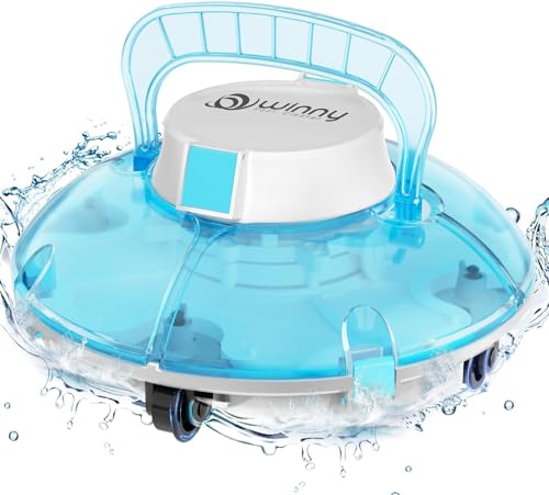 Automatic Pool Vacuum with Transparent Design Lasts up to 60 Mins